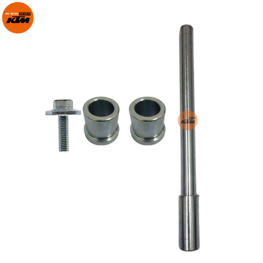 EJE DE RUEDA DELANTERA CON BUJE Y TORNILLO KTM DUKE 200 DUKE 250 DUKE 390 RC 200 RC 390 ADVENTURE 250 ADVENTURE 390