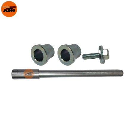 EJE DE RUEDA DELANTERA CON BUJE Y TORNILLO KTM DUKE 200 DUKE 250 DUKE 390 RC 200 RC 390 ADVENTURE 250 ADVENTURE 390