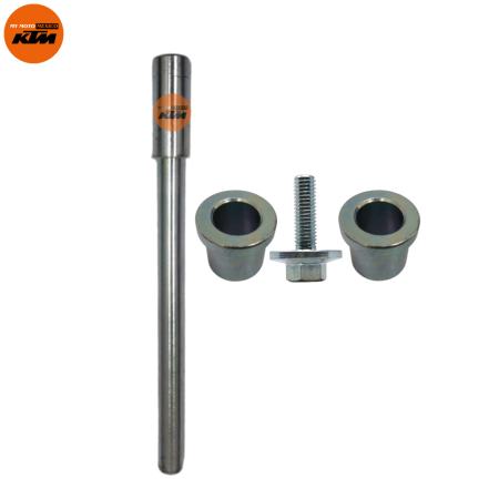 EJE DE RUEDA DELANTERA CON BUJE Y TORNILLO KTM DUKE 200 DUKE 250 DUKE 390 RC 200 RC 390 ADVENTURE 250 ADVENTURE 390