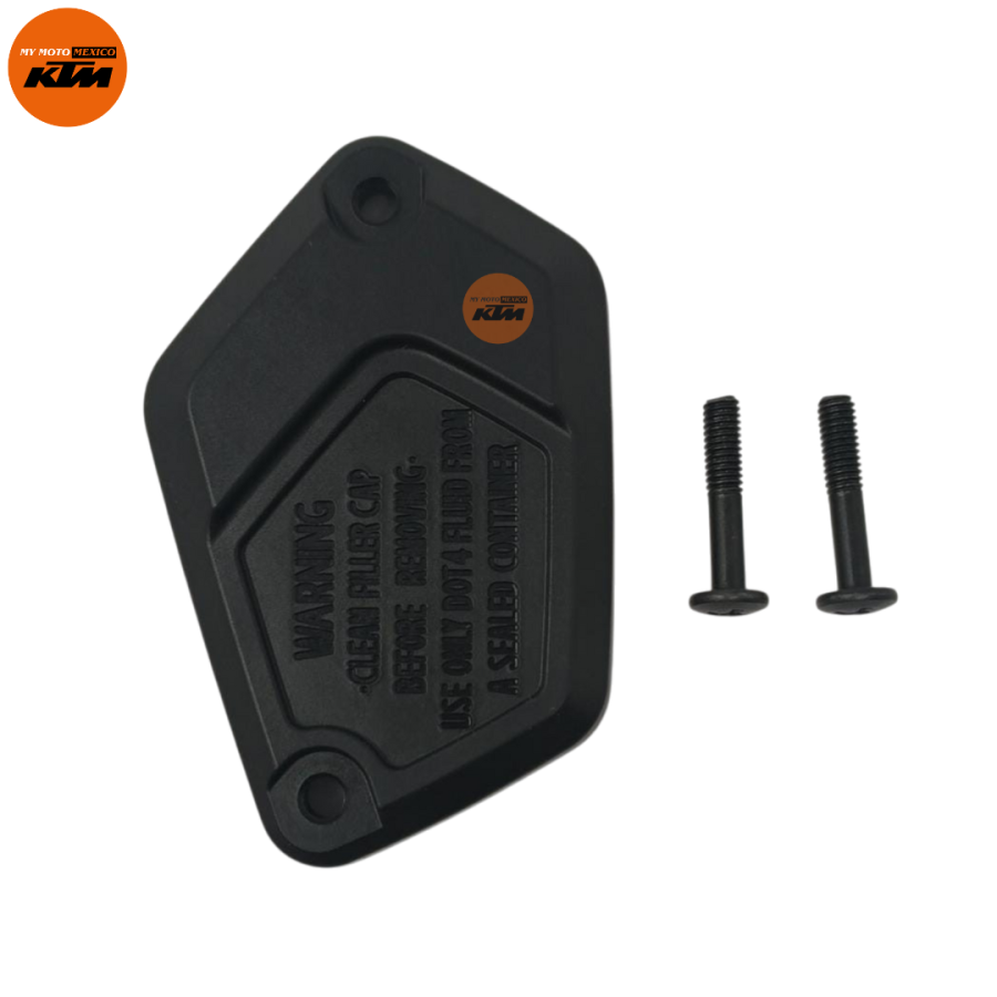 KIT DE TAPA Y TORNILLOS DEL DEPÓSITO DE LIQUIDO DE FRENO KTM DUKE 390 GEN-3