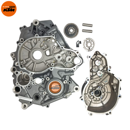 KIT DE CARTER Y TAPA  ESTATOR IZQUIERDO DE KTM DUKE 390 GEN-3