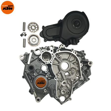 KIT DE CARTER Y TAPA  ESTATOR IZQUIERDO DE KTM DUKE 390 GEN-3