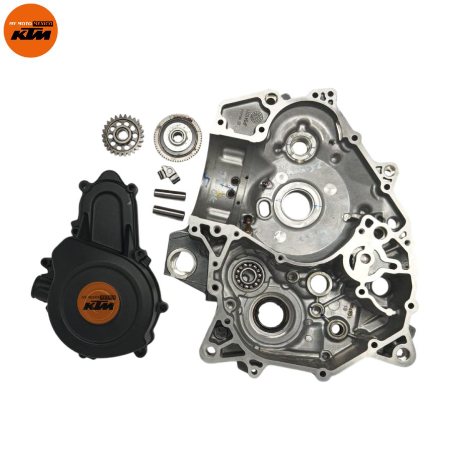 KIT DE CARTER Y TAPA  ESTATOR IZQUIERDO DE KTM DUKE 390 GEN-3