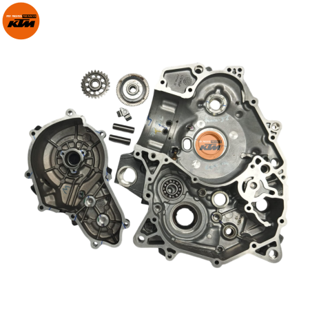 KIT DE CARTER Y TAPA  ESTATOR IZQUIERDO DE KTM DUKE 390 GEN-3