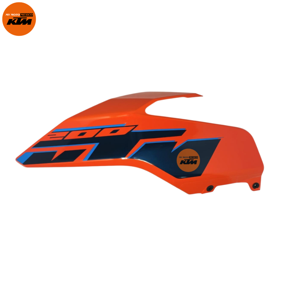 CONJUNTO DE CUBIERTA DE TANQUE IZQUIERDO NARANJA BRILLO DUKE 200