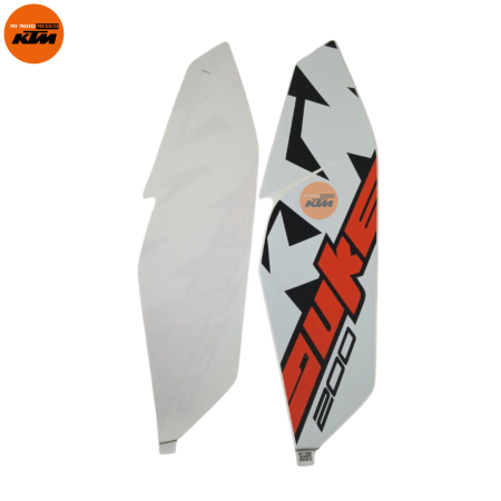 KIT DE STIKER DE TAPA DE TANQUE DERECHO E IZQUIERDO KTM DUKE 200