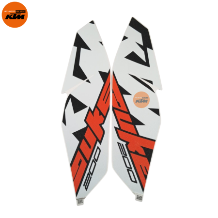 KIT DE STIKER DE TAPA DE TANQUE DERECHO E IZQUIERDO KTM DUKE 200