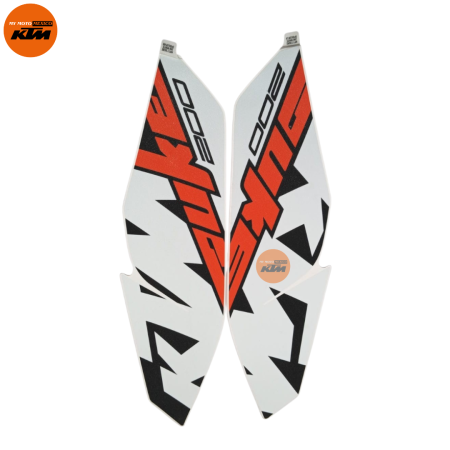 KIT DE STIKER DE TAPA DE TANQUE DERECHO E IZQUIERDO KTM DUKE 200