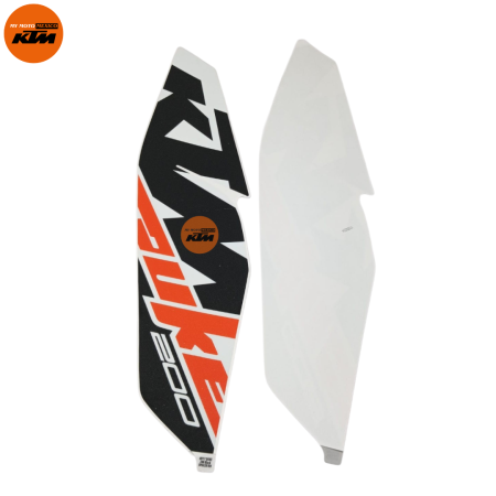 KIT DE STIKER DE TAPA DE TANQUE DERECHO E IZQUIERDO KTM DUKE 200