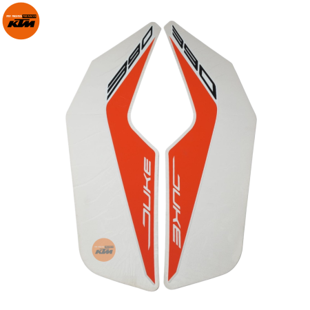 KIT DE STIKER DE TAPA DE TANQUE DERECHO E IZQUIERDO KTM DUKE 390