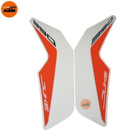 KIT DE STIKER DE TAPA DE TANQUE DERECHO E IZQUIERDO KTM DUKE 390