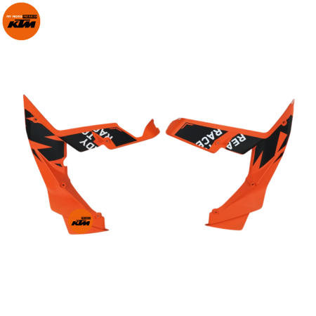 KIT DE STIKER DE TAPAS DE TANQUE MATE DERECHO E IZQUIERDO KTM RC 200