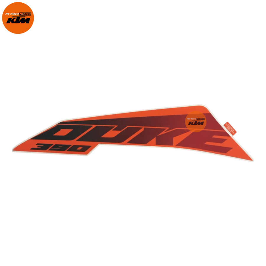DECAL SPOILER TANK ORANGE LH