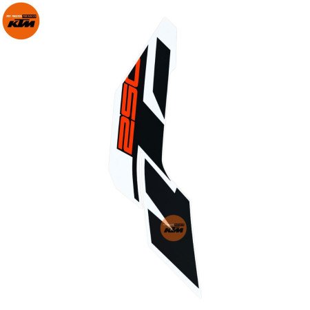 DECAL TANK SPOILER RH WHITE