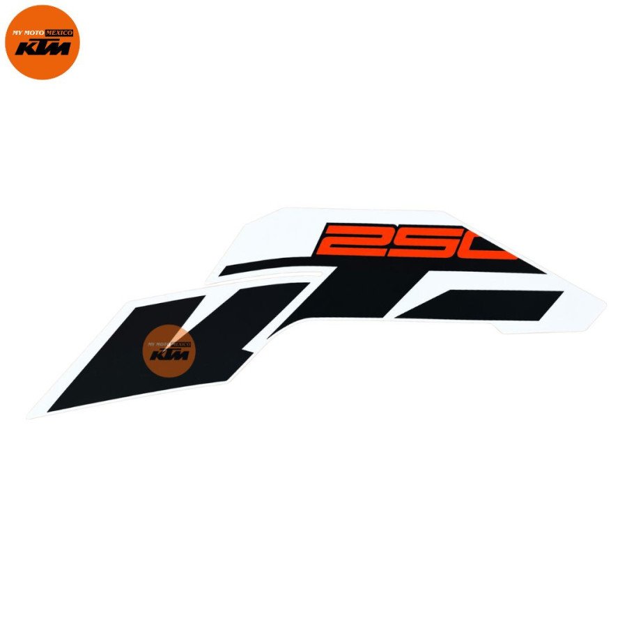 DECAL TANK SPOILER RH WHITE