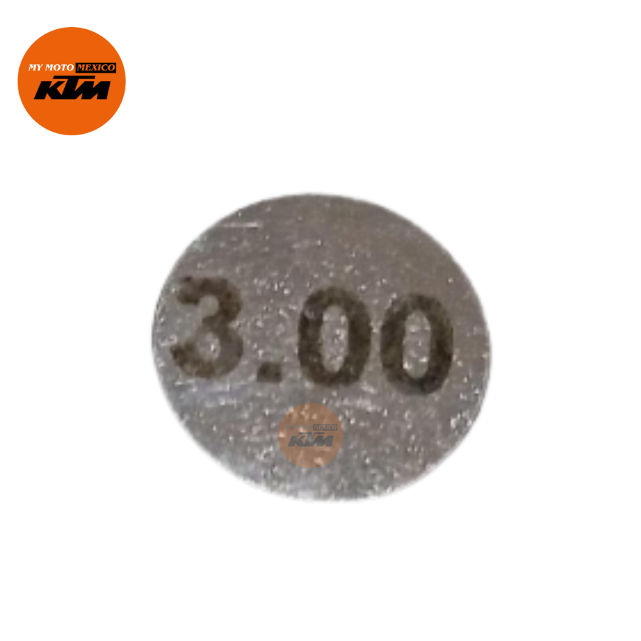 MONEDA 3.0mm DUKE 200 y RC 200 ARANDELA AJUSTE VALVULA